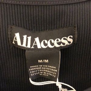 All Access Tops - All Access black ribbed SS top, sz M, 70919 All Access Tops - All Access black ribbed SS top, sz M, 70919